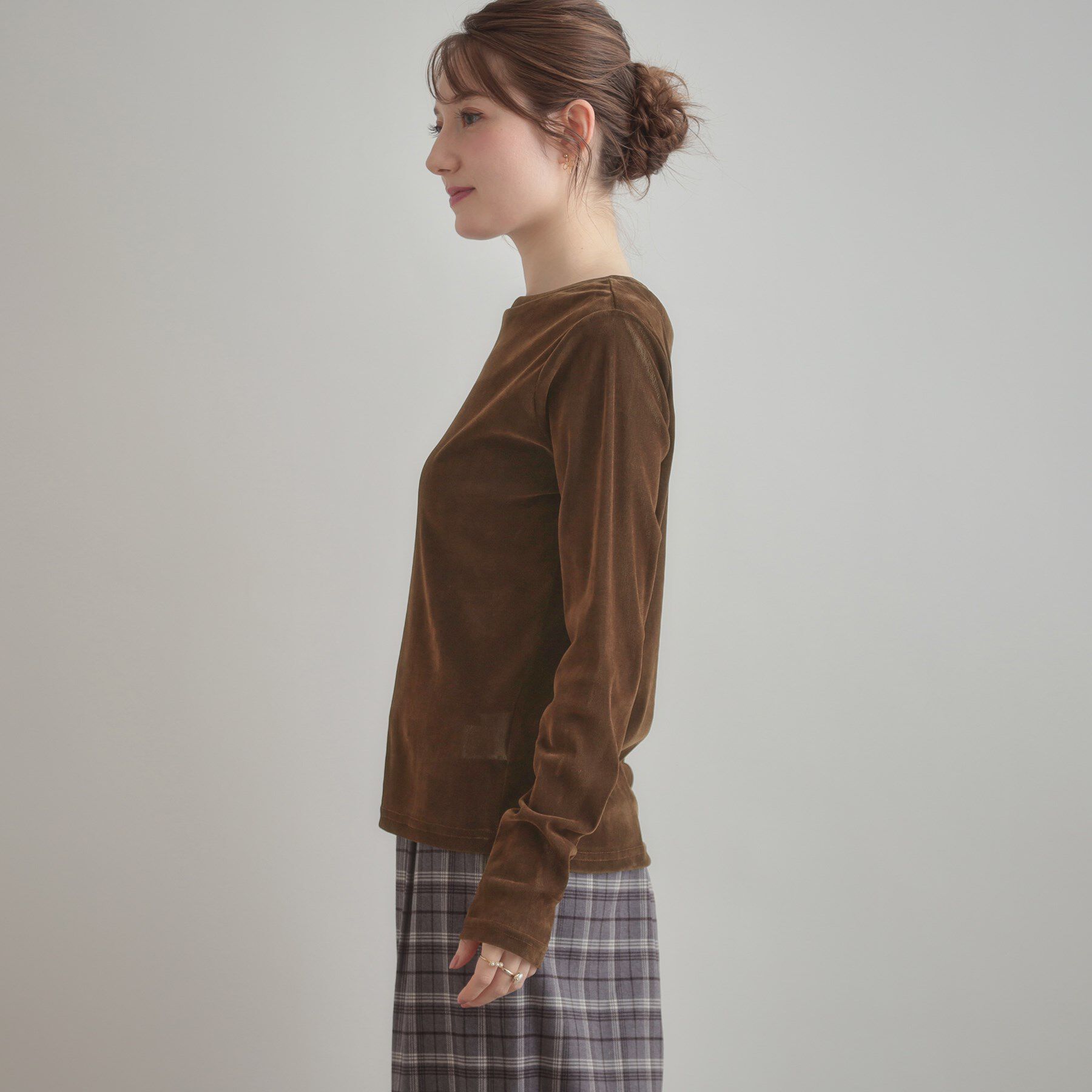 Couture broach「シアーベロアTシャツ」|Tシャツ・カットソー|