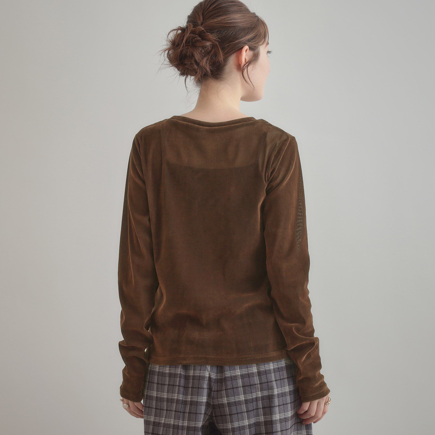 Couture broach「シアーベロアTシャツ」|Tシャツ・カットソー|