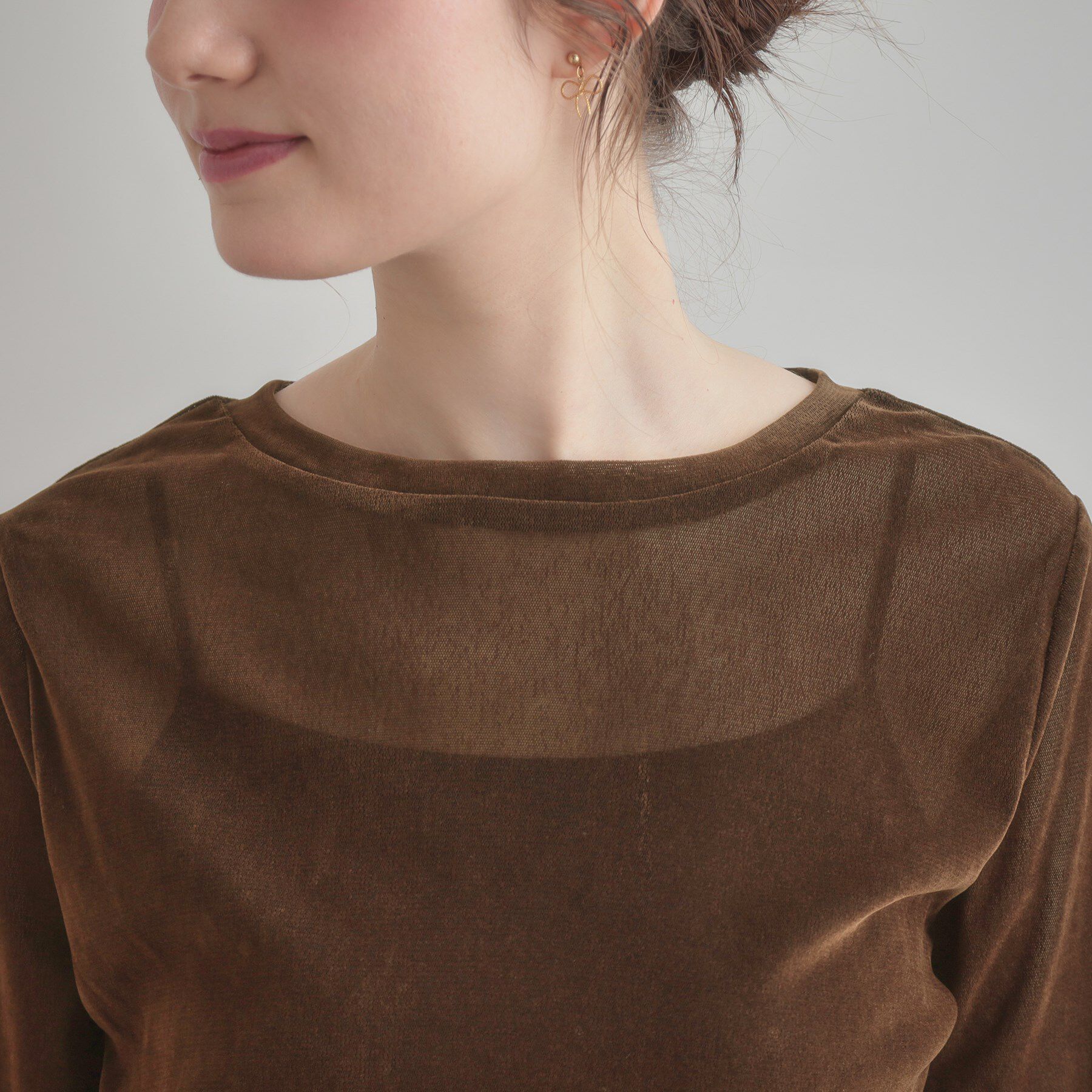 Couture broach「シアーベロアTシャツ」|Tシャツ・カットソー|