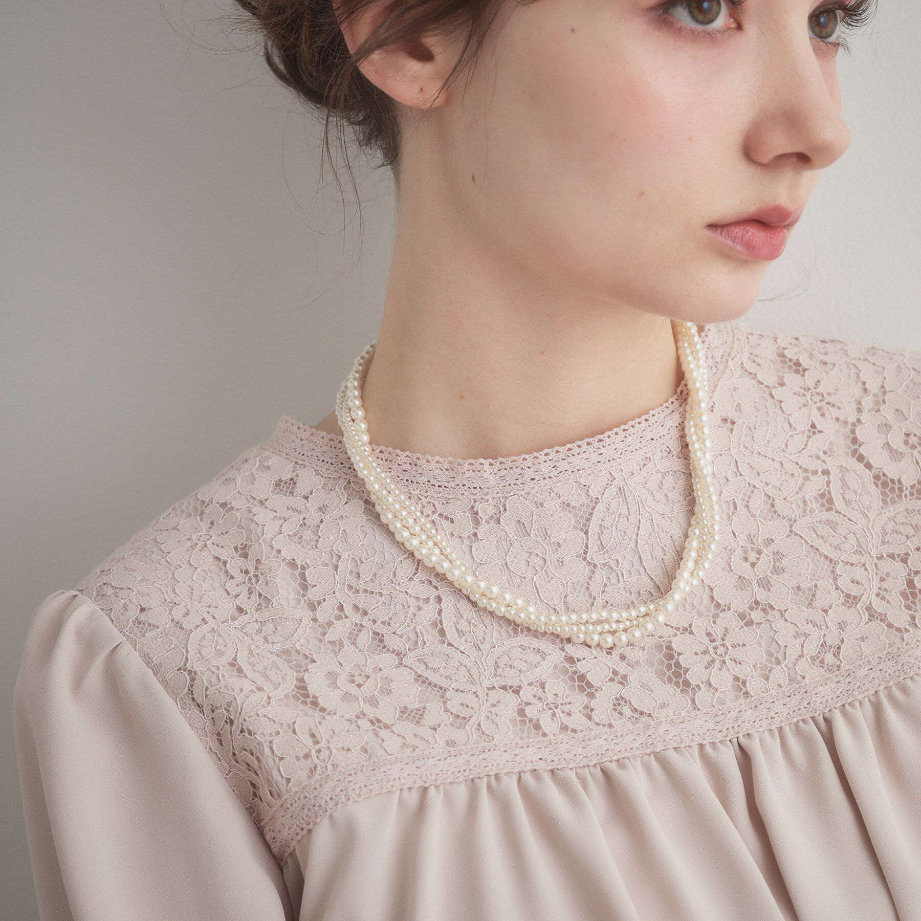 Couture broach「ツイストパール調ネックレス」|ネックレス|