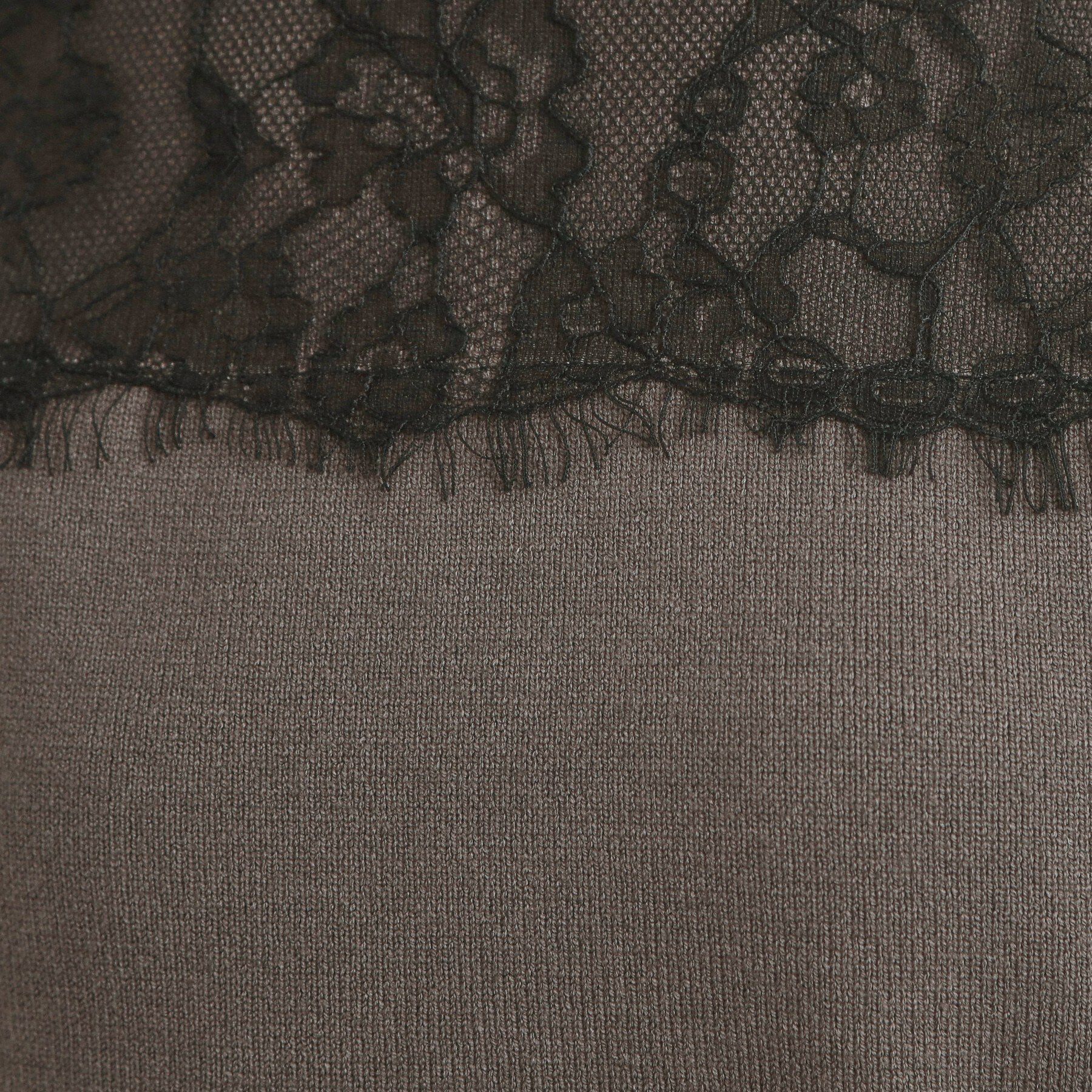 Couture broach「【洗える・通勤】レース ドッキング ニット」|ニット・セーター|