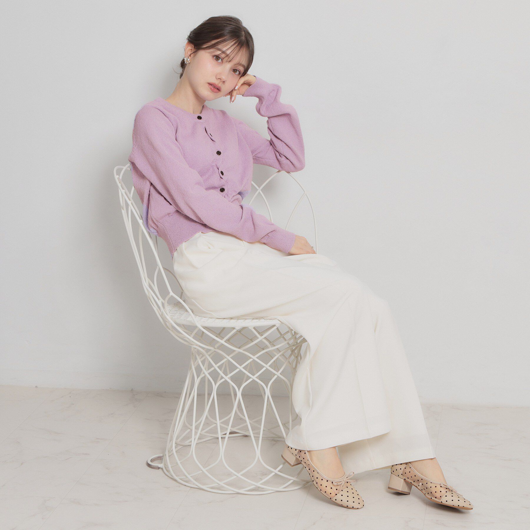 Couture broach「クロスボタンカーディガン」|カーディガン|