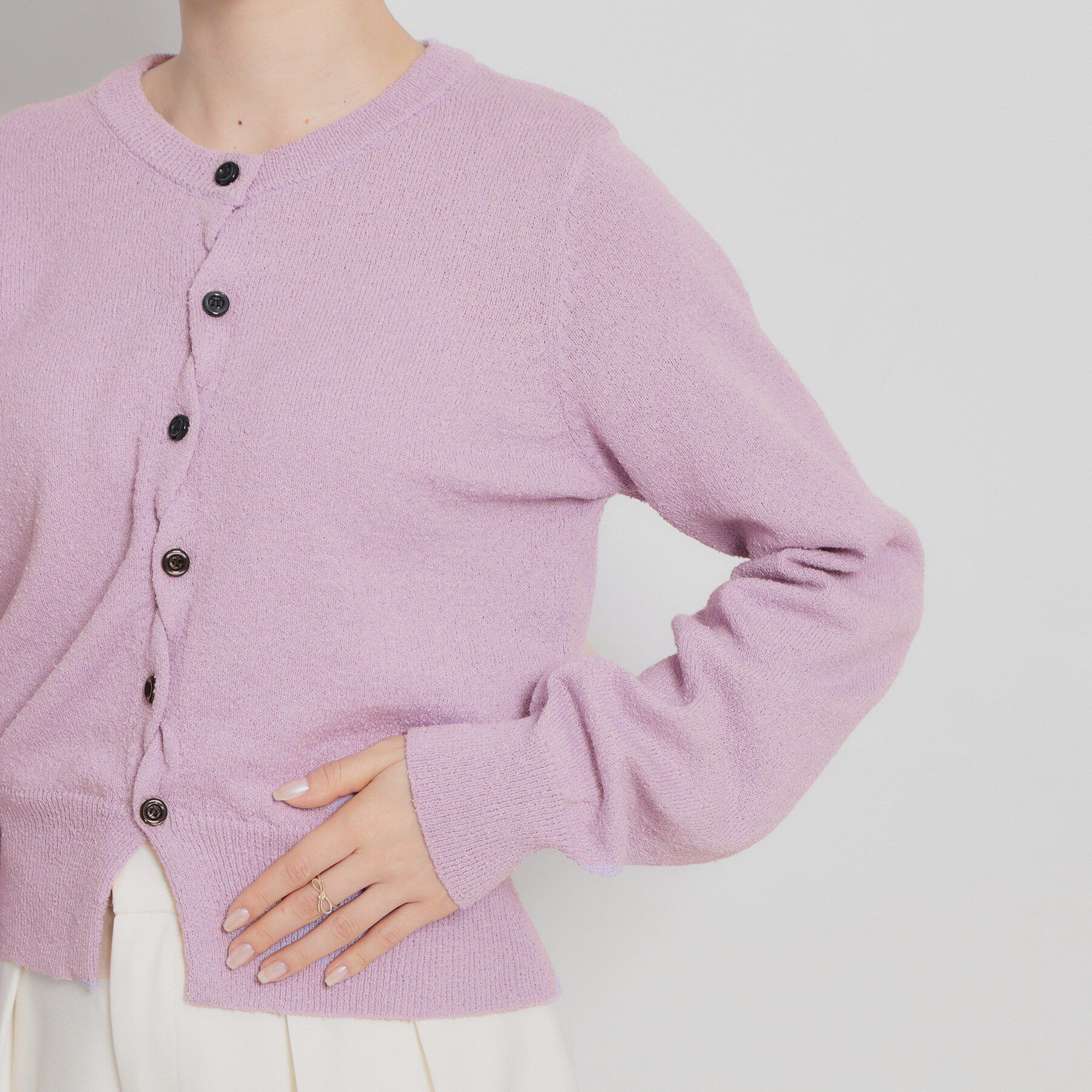 Couture broach「クロスボタンカーディガン」|カーディガン|