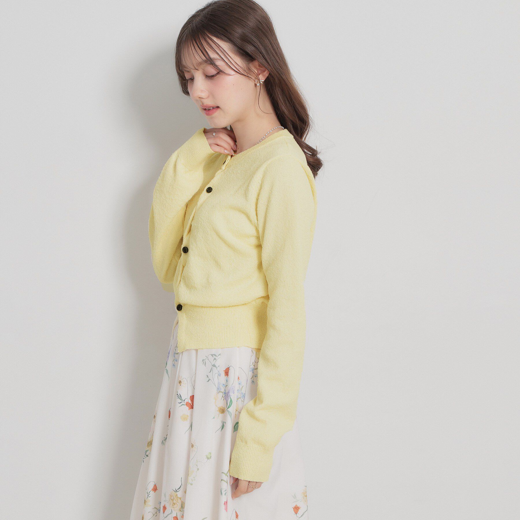 Couture broach「クロスボタンカーディガン」|カーディガン|