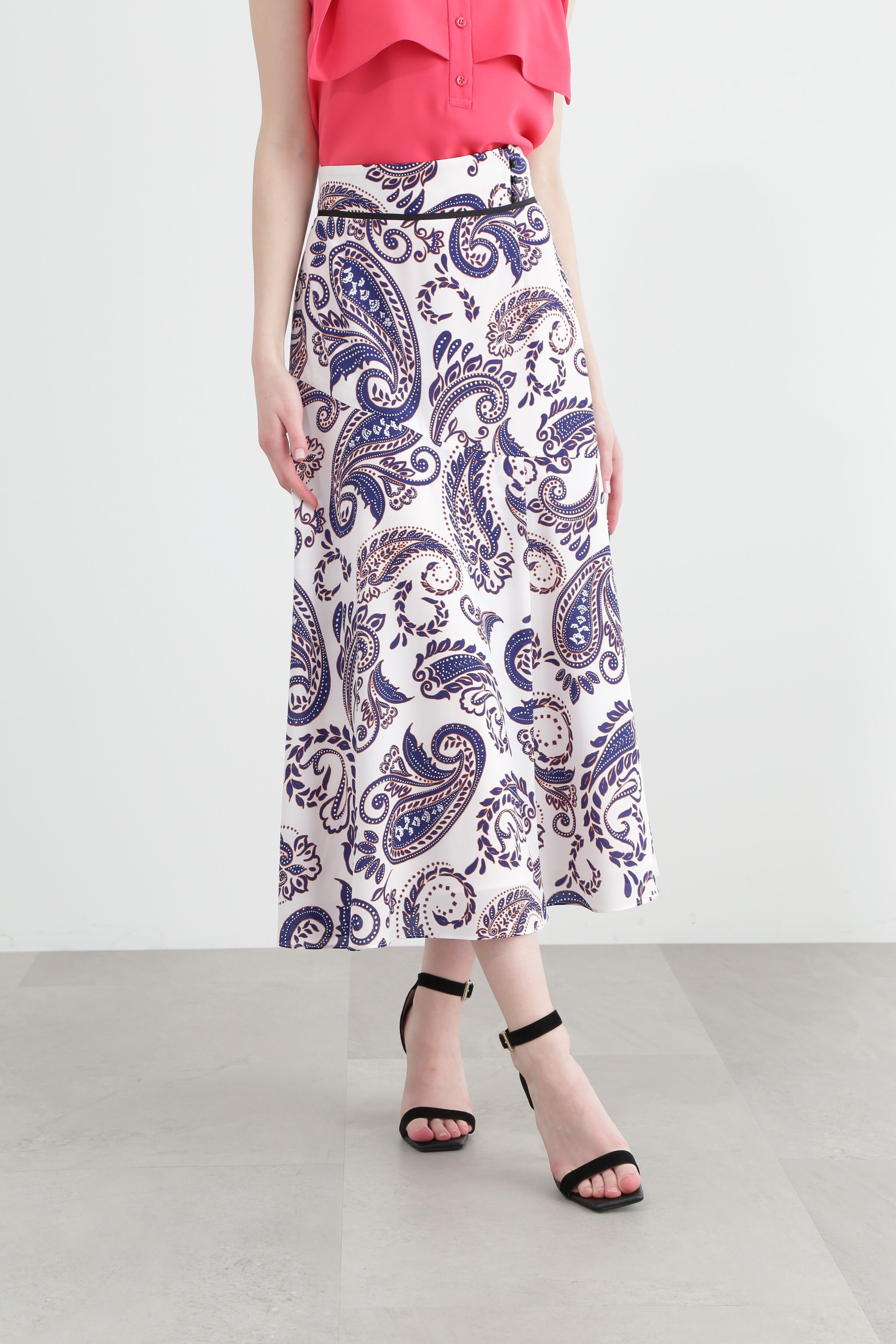  「ペイズリープリントスカート」|スカート|