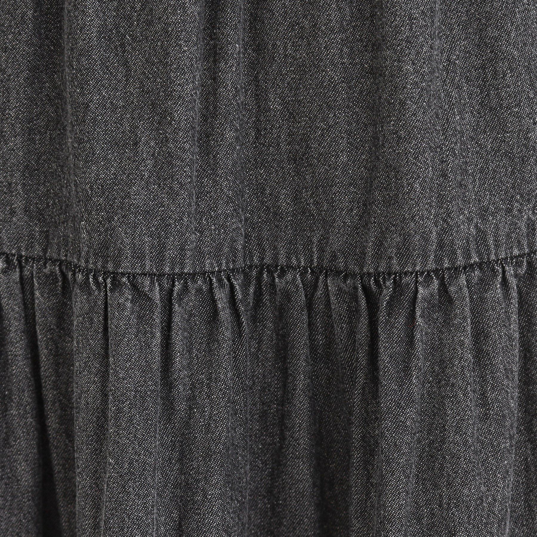 SHOO･LA･RUE「【ライトオンスデニム/S-LL】女性らしさをプラスする ティアードデニムロングスカート」|スカート|