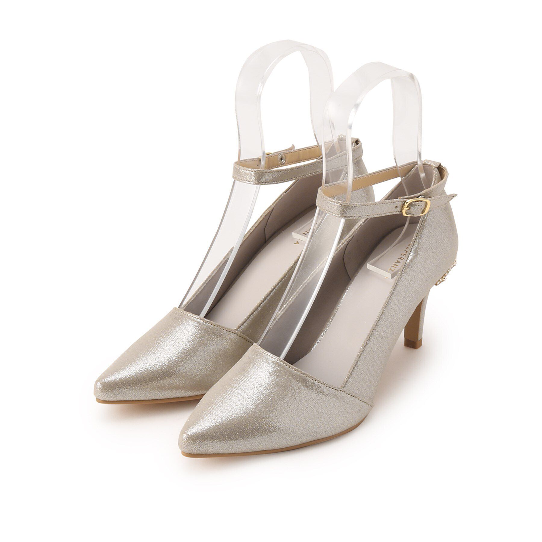 ESPERANZA「ヒールキャップパンプス」|パンプス|シャンパンゴールド(