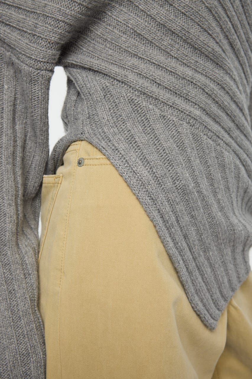 MOUSSY「ASYMMETRY RIB ニット」|ニット・セーター|