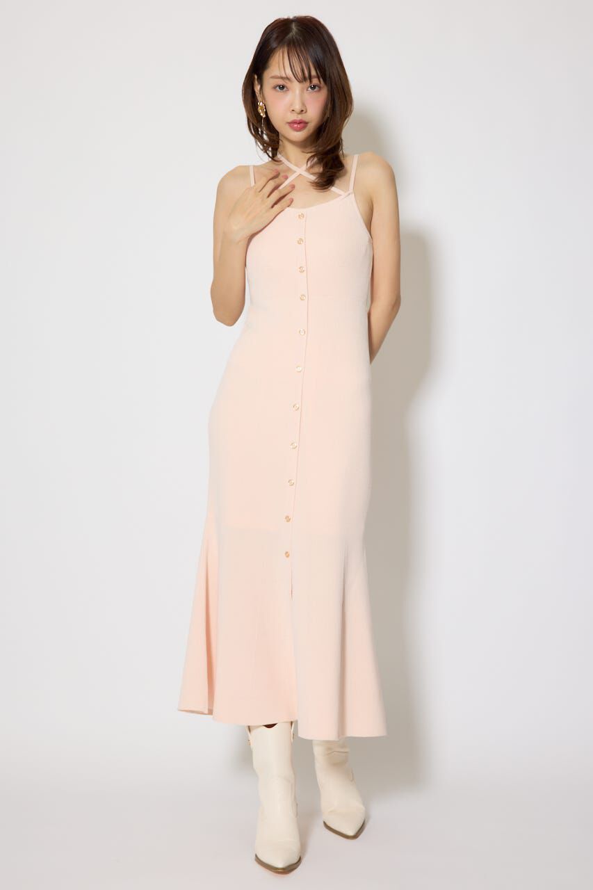 rienda「リボンカーデセットマーメイドニットワンピース」|ワンピース|