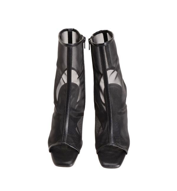MERCURYDUO「オープントゥメッシュブーツ」|ショートブーツ|