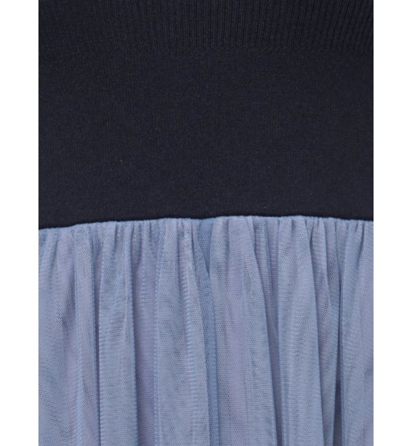 MERCURYDUO「2WAYチュールニットドッキングワンピース」|ワンピース|