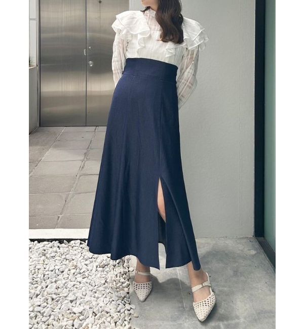 MERCURYDUO「2WAYシアーチェックラッフルドッキングワンピース」|ワンピース|