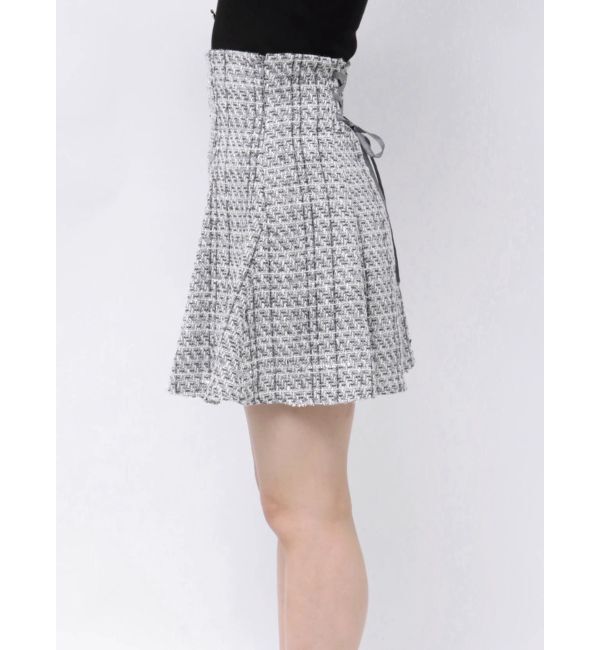 MERCURYDUO「オリジナルツイードミニスカパン【セットアップ着用可】」|スカート|