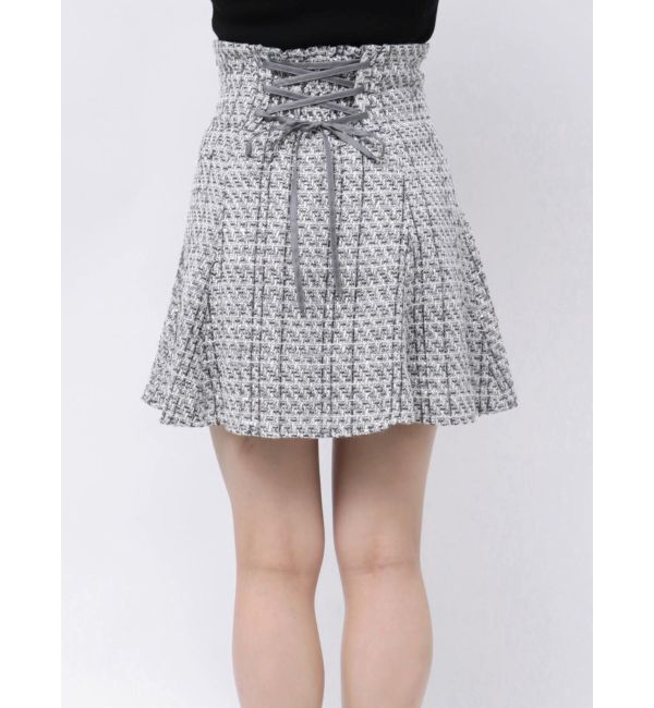 MERCURYDUO「オリジナルツイードミニスカパン【セットアップ着用可】」|スカート|