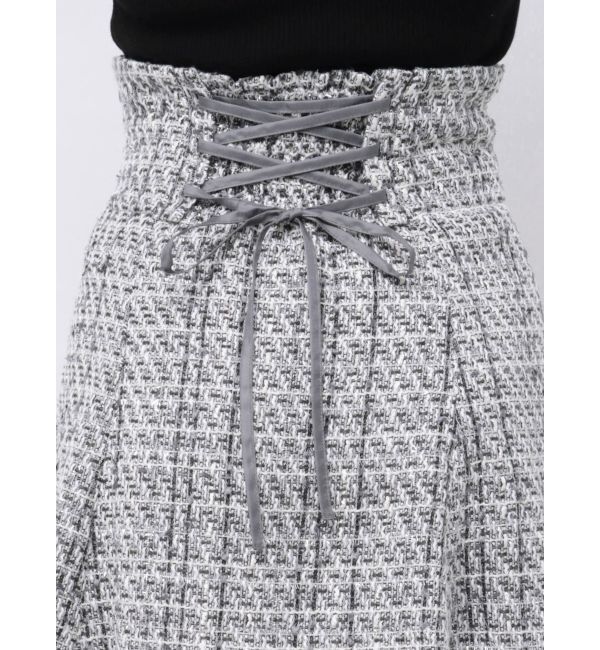 MERCURYDUO「オリジナルツイードミニスカパン【セットアップ着用可】」|スカート|
