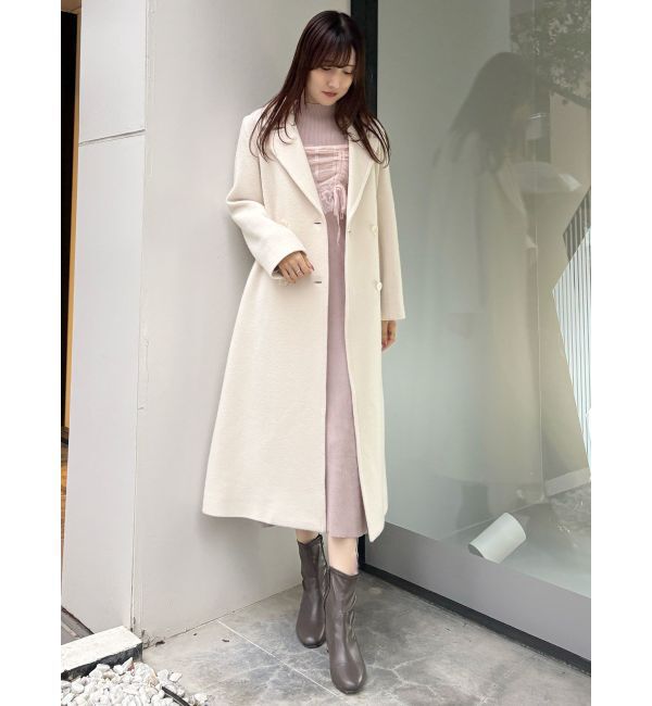 MERCURYDUO「シャーリングビスチェニットワンピース」|ワンピース|