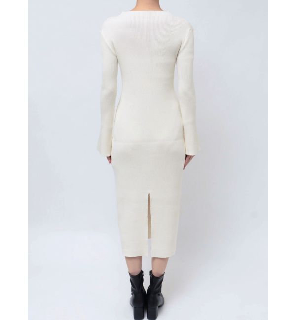 MERCURYDUO「シャーリングビスチェニットワンピース」|ワンピース|