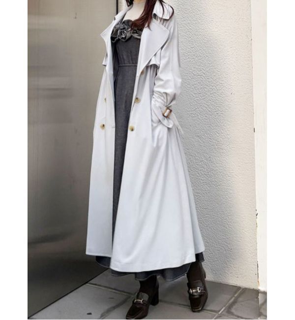 MERCURYDUO「ベーシックトレンチコート」|トレンチコート|グレー