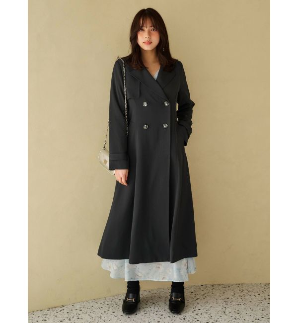 MERCURYDUO「フィットアンドフレアトレンチコート」|トレンチコート|