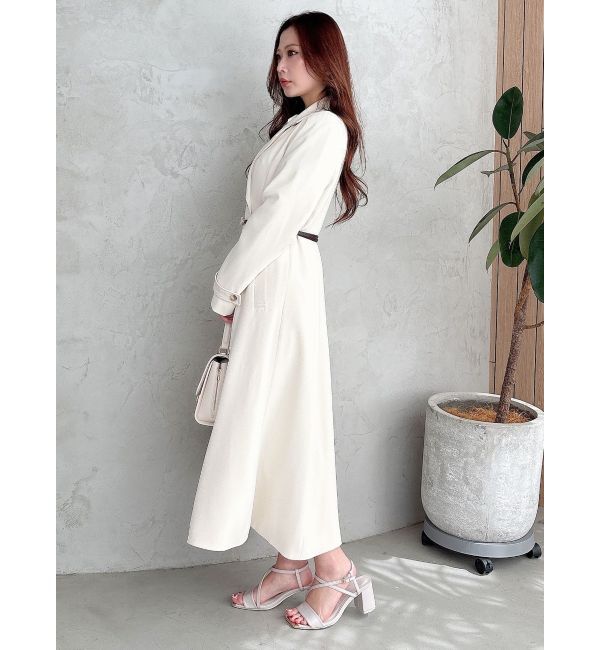 MERCURYDUO「フィットアンドフレアトレンチコート」|トレンチコート|