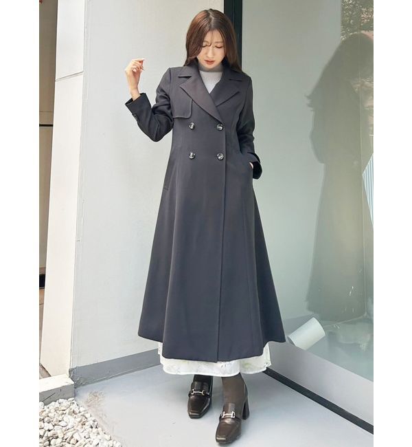 MERCURYDUO「フィットアンドフレアトレンチコート」|トレンチコート|