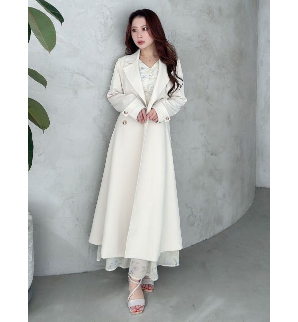 MERCURYDUO「フィットアンドフレアトレンチコート」|トレンチコート|