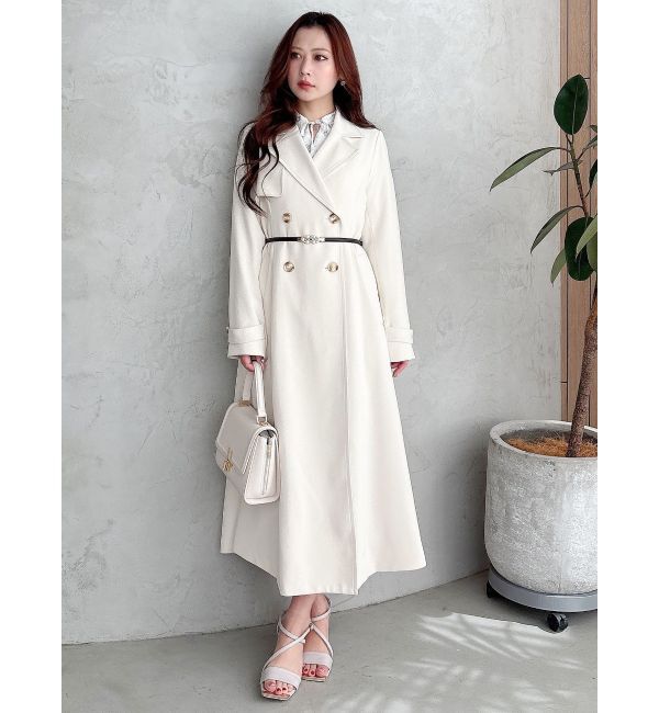 MERCURYDUO「フィットアンドフレアトレンチコート」|トレンチコート|