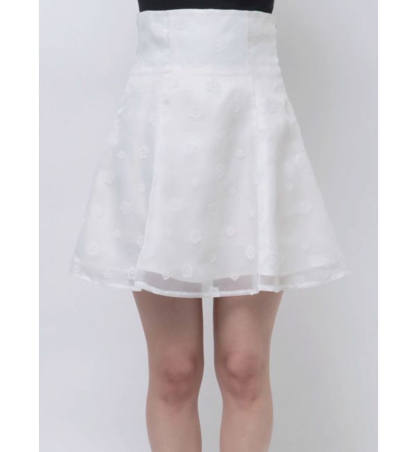 MERCURYDUO「【MARY QUANTコラボ】デイジーフロッキープリントバックレースアップミニスカパン」|スカート|