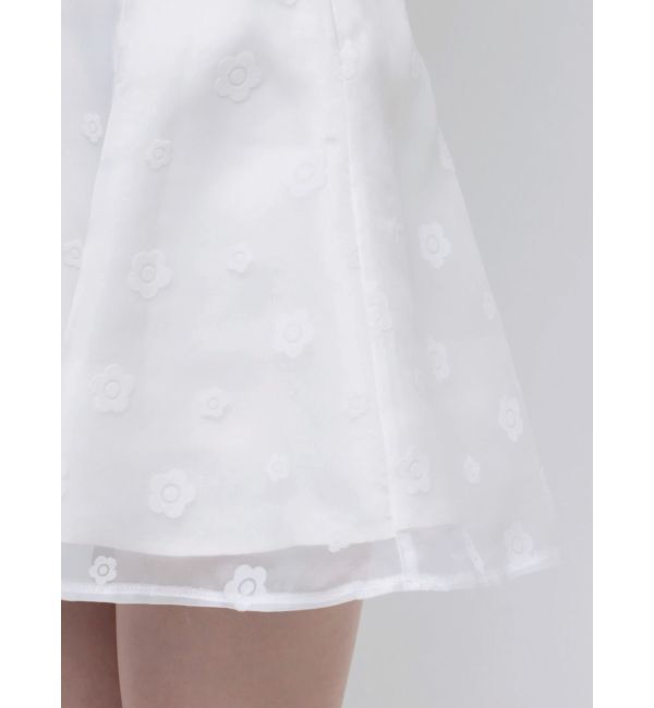 MERCURYDUO「【MARY QUANTコラボ】デイジーフロッキープリントバックレースアップミニスカパン」|スカート|