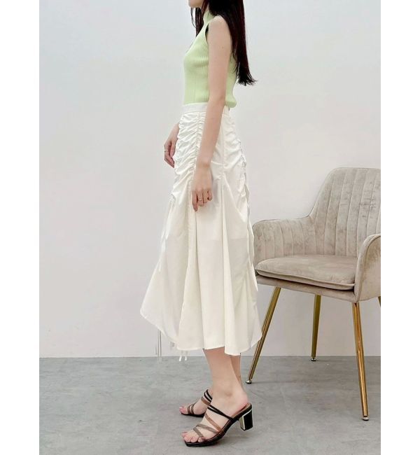 MERCURYDUO「ギャザリングフレアスカート」|スカート|