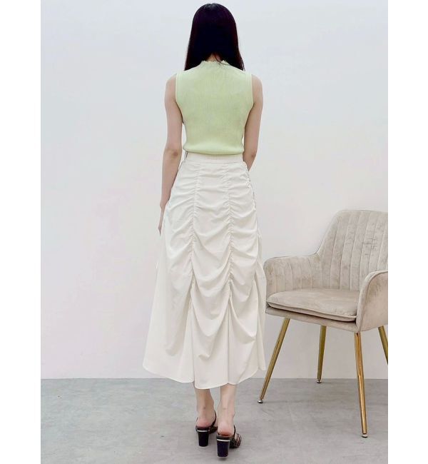 MERCURYDUO「ギャザリングフレアスカート」|スカート|