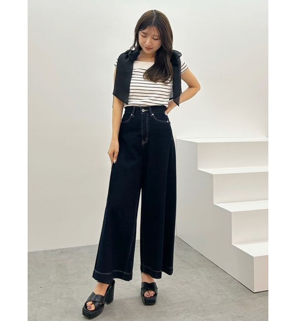 MERCURYDUO「ショルダーリボンニット」|ニット・セーター|