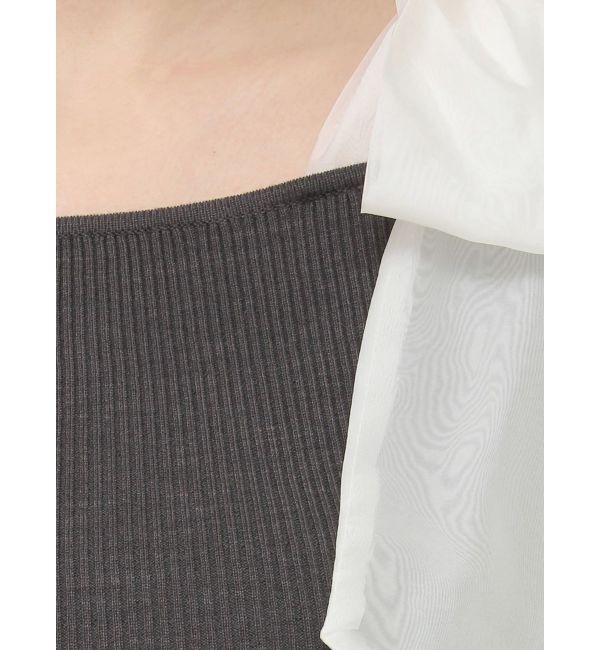 MERCURYDUO「ショルダーリボンニット」|ニット・セーター|