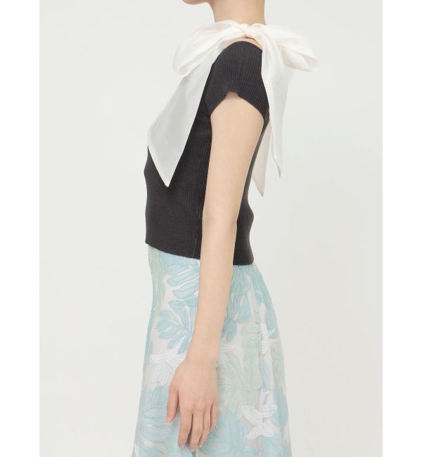 MERCURYDUO「ショルダーリボンニット」|ニット・セーター|