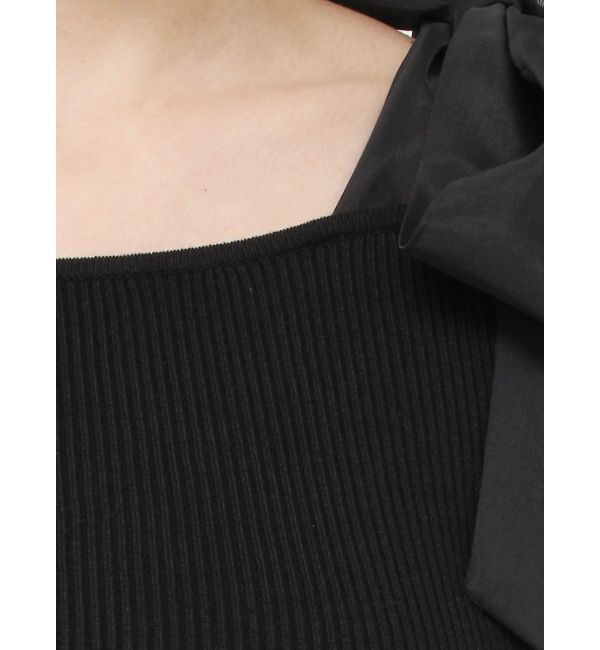 MERCURYDUO「ショルダーリボンニット」|ニット・セーター|