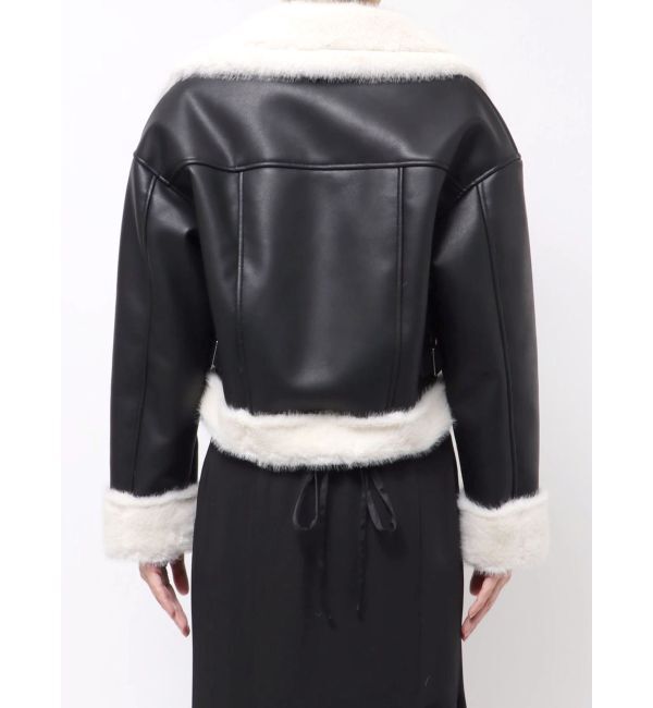 MERCURYDUO「フェイクレザームートンボンバージャケット」|その他|