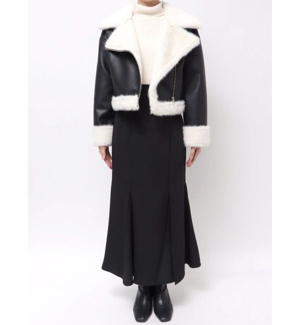 MERCURYDUO「フェイクレザームートンボンバージャケット」|その他|