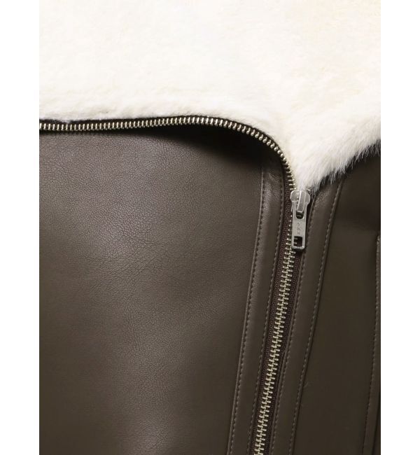 MERCURYDUO「フェイクレザームートンボンバージャケット」|その他|