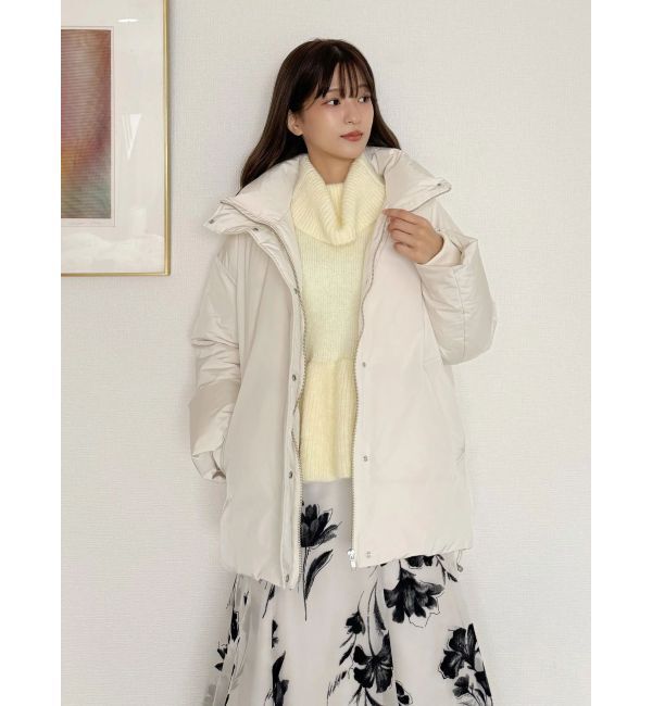 MERCURYDUO「スタンドカラーミドルダウンコート」|その他|