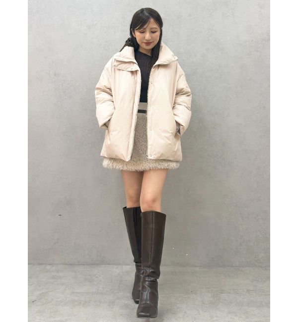 MERCURYDUO「スタンドカラーミドルダウンコート」|その他|