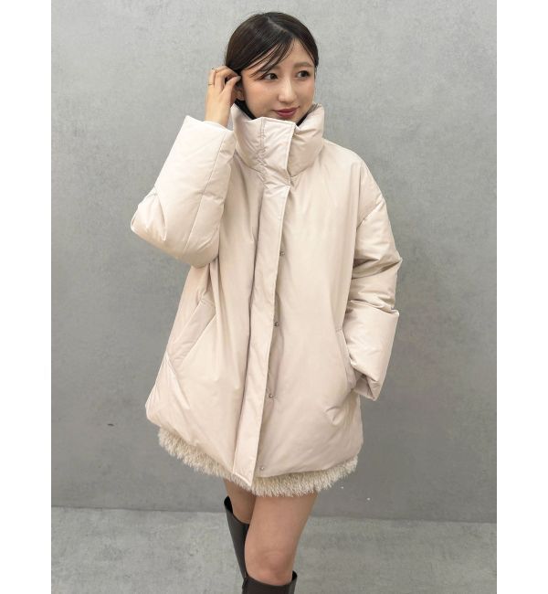MERCURYDUO「スタンドカラーミドルダウンコート」|その他|