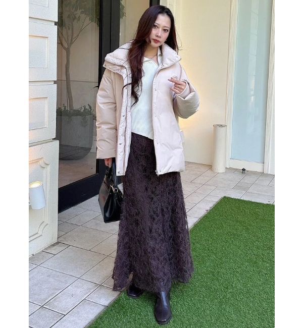 MERCURYDUO「スタンドカラーミドルダウンコート」|その他|