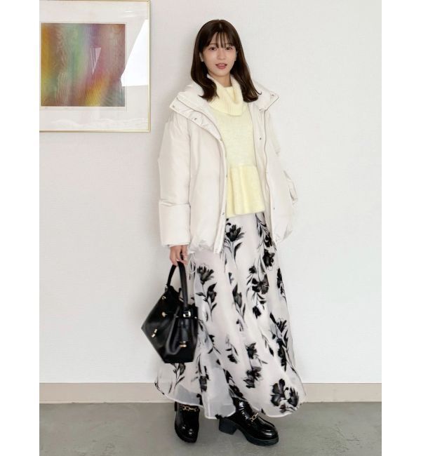 MERCURYDUO「【WEB限定カラーあり】オフタートルペプラムニット」|ニット・セーター|