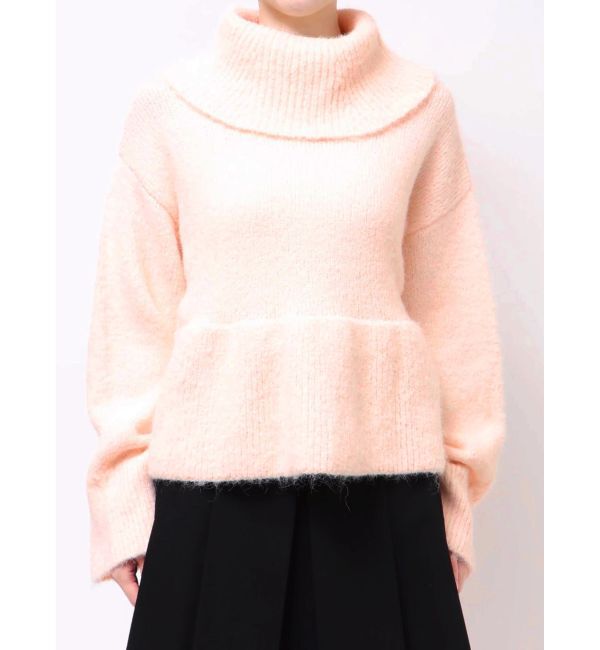 MERCURYDUO「【WEB限定カラーあり】オフタートルペプラムニット」|ニット・セーター|