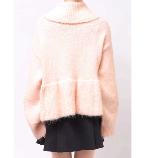 MERCURYDUO「【WEB限定カラーあり】オフタートルペプラムニット」|ニット・セーター|