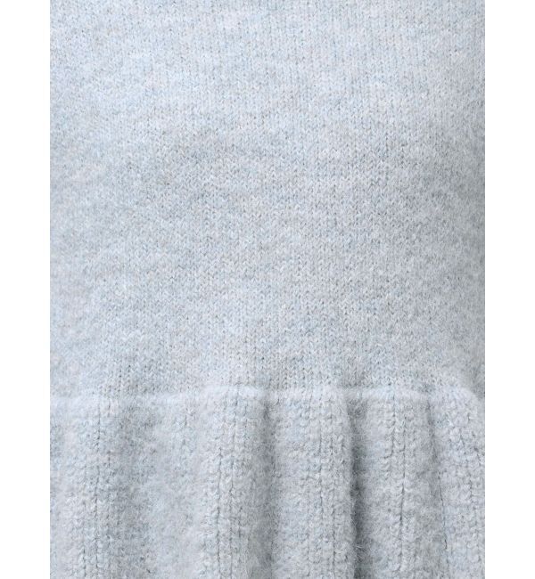 MERCURYDUO「【WEB限定カラーあり】オフタートルペプラムニット」|ニット・セーター|