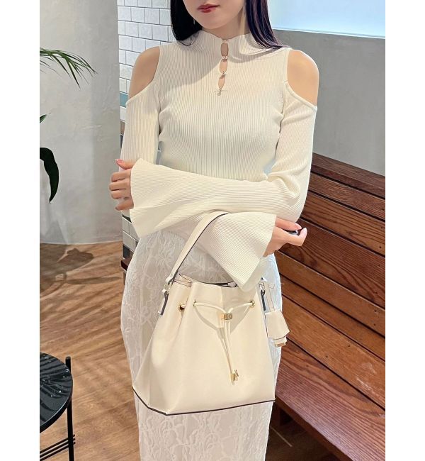 MERCURYDUO「前後2WAY金ボタンアメスリニット」|ニット・セーター|