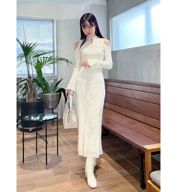 MERCURYDUO「前後2WAY金ボタンアメスリニット」|ニット・セーター|