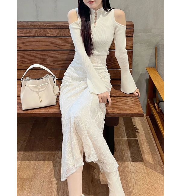 MERCURYDUO「前後2WAY金ボタンアメスリニット」|ニット・セーター|