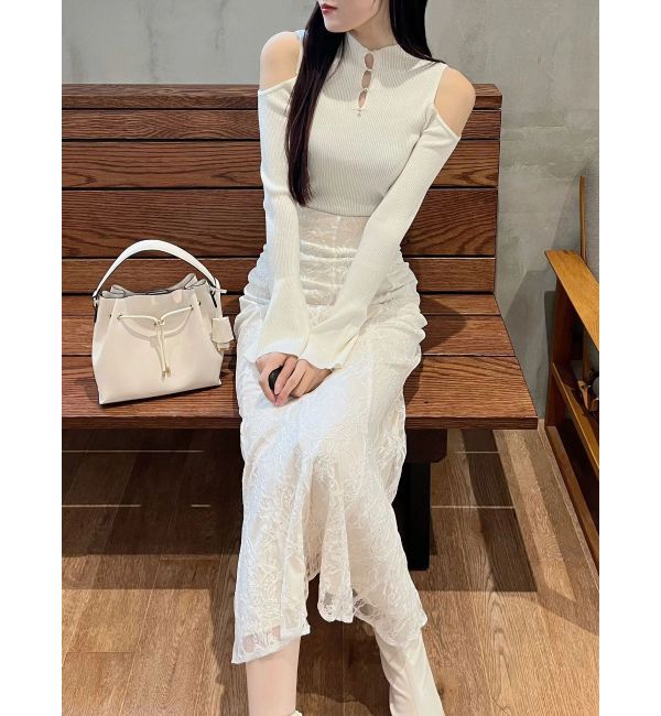 MERCURYDUO「前後2WAY金ボタンアメスリニット」|ニット・セーター|